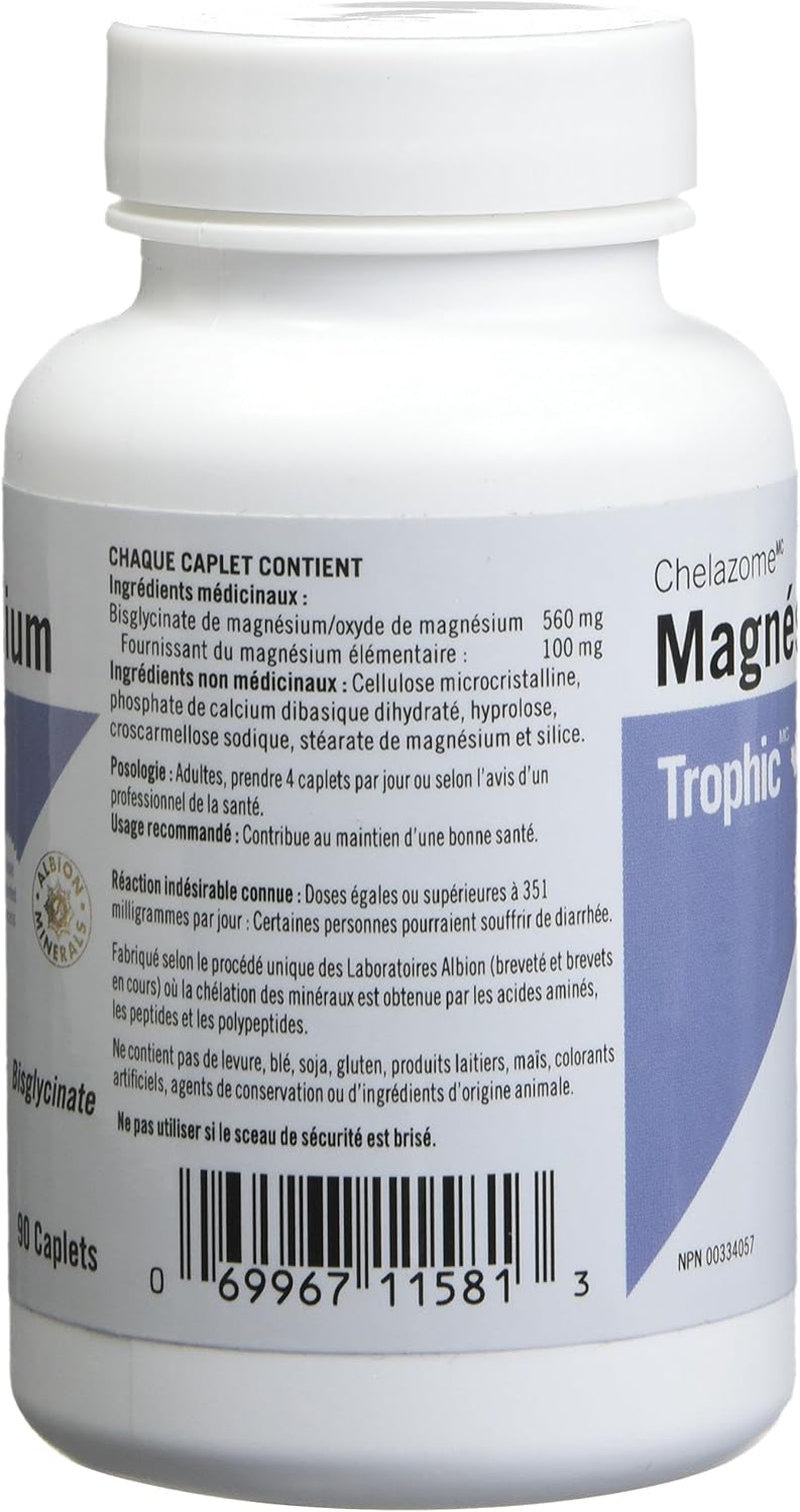 Magnesium - Chelazome Caplets, 90 Count