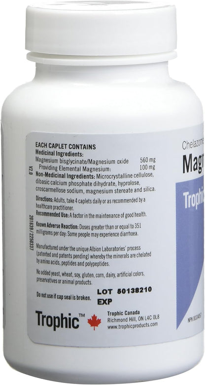 Magnesium - Chelazome Caplets, 90 Count